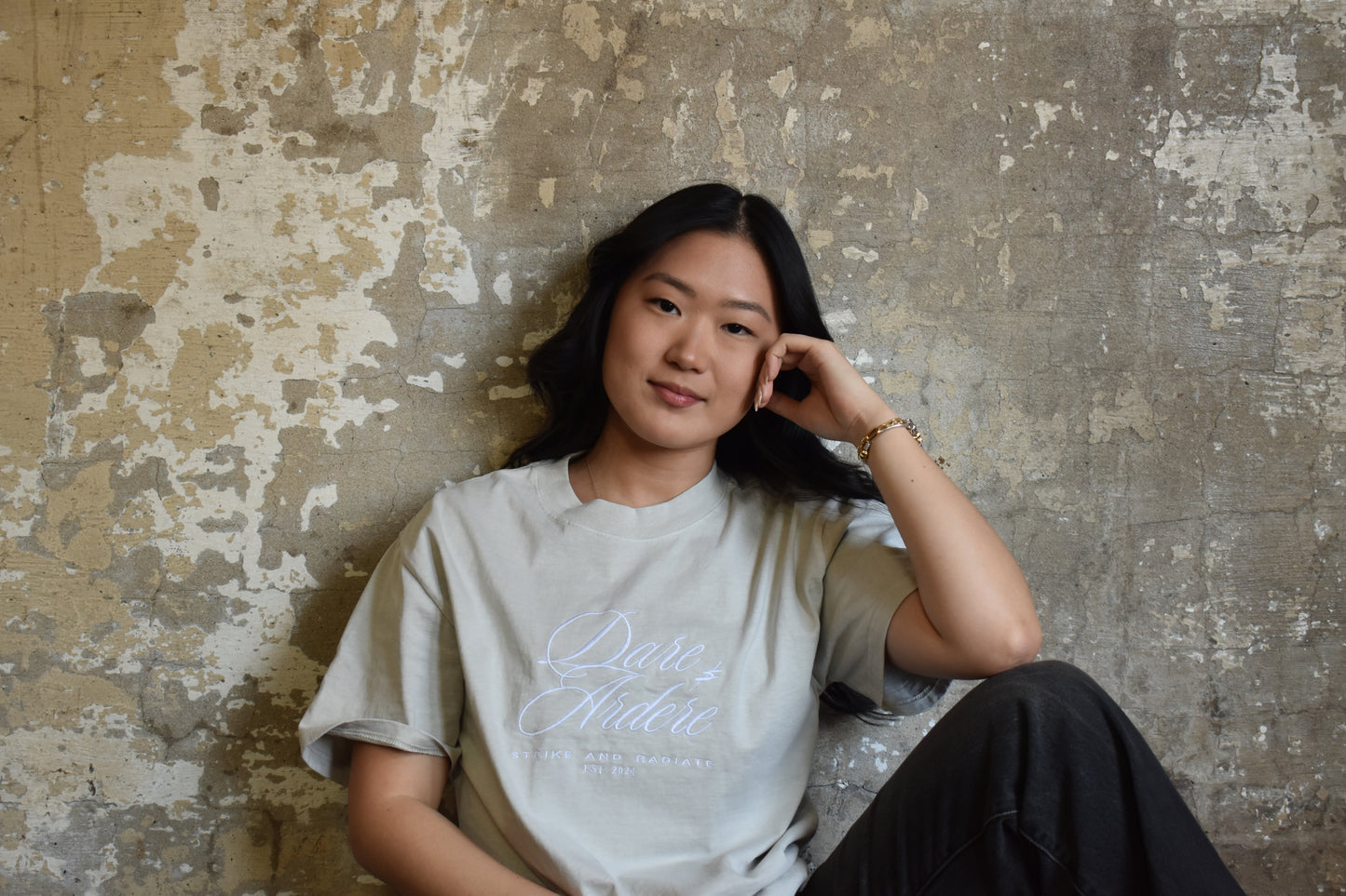 NAMESAKE - Cream Monochrome T-Shirt